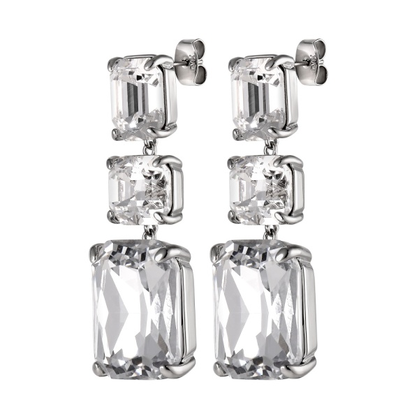 Dyrberg Kern Esmara Silver Earrings - Crystal